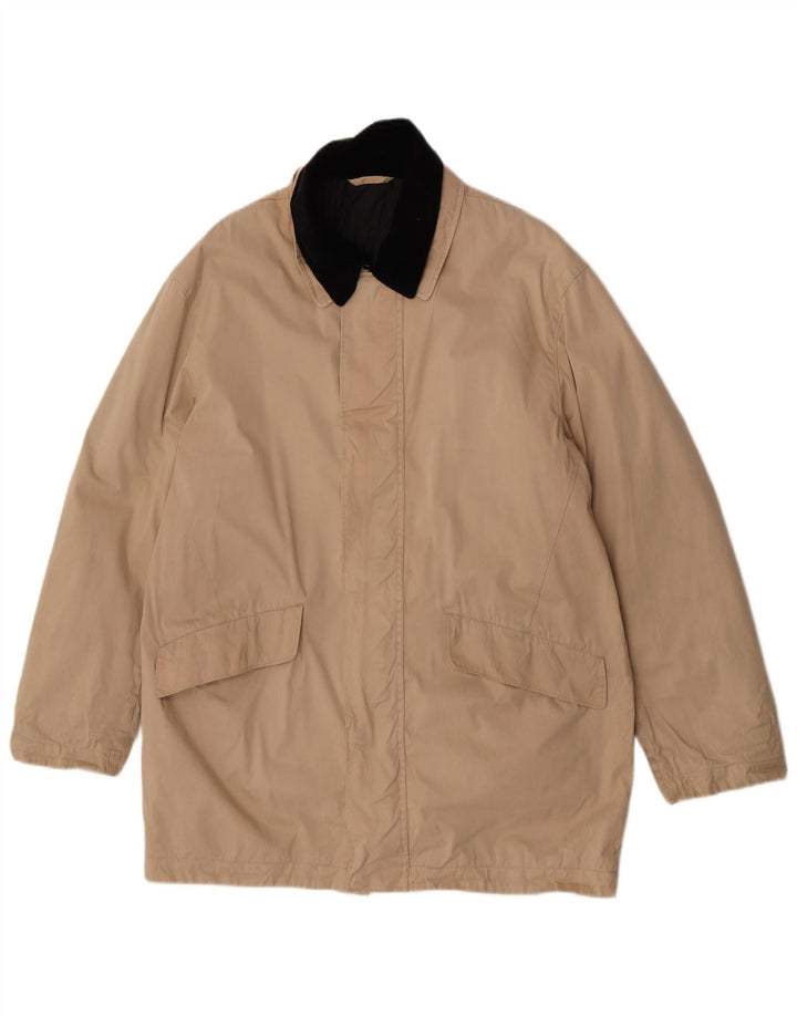 Sobretudo masculino Gant UK 40 grande bloco colorido bege