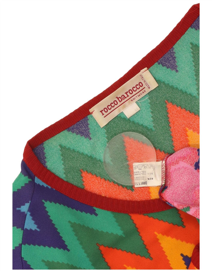 Suéter cardigã feminino ROCCOBAROCCO IT 44 médio multicolorido Chevron