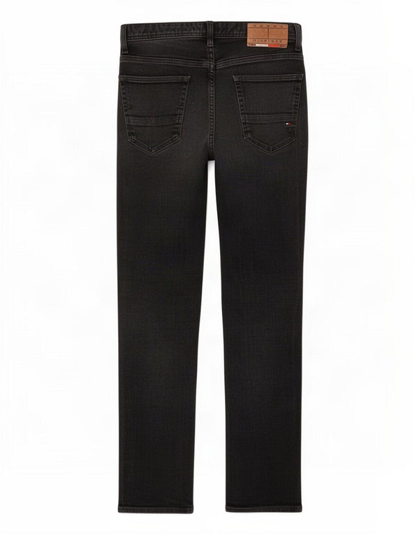 Tommy Hilfiger Masculino Bleecker Slim Jeans W32 L32 Algodão Preto