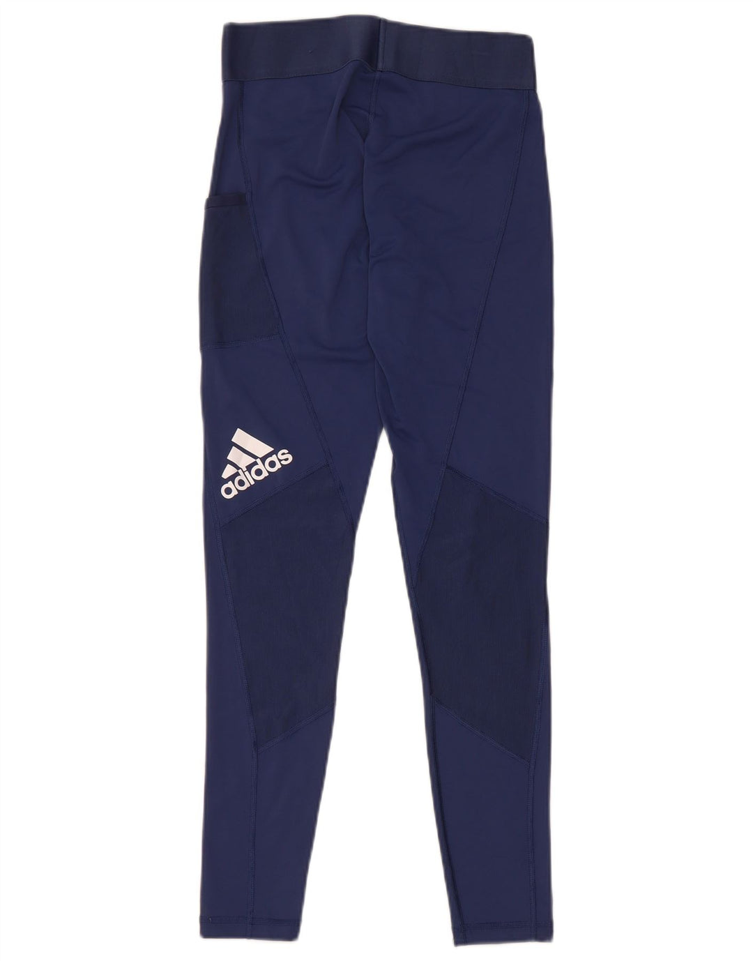 Leggings Adidas Femininas UK 8/10 Pequenas Azul Marinho