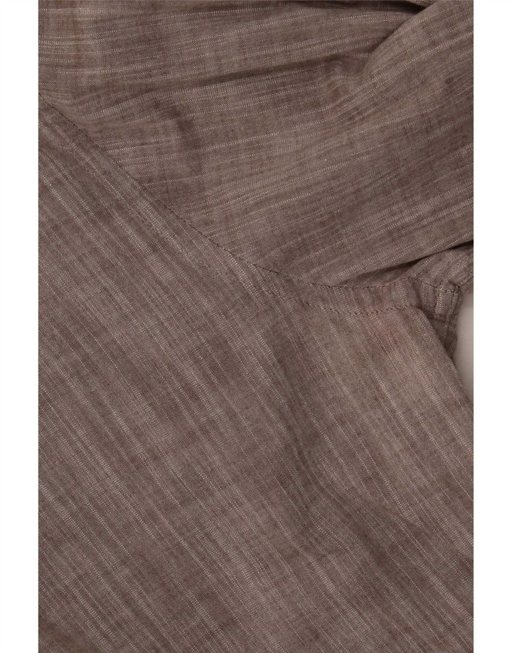 Camisa masculina Lotto tamanho 41/42 grande algodão manchado cinza