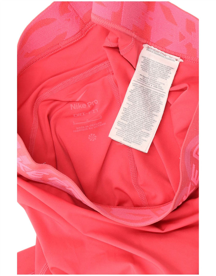 Leggings Nike Dri Fit Graphic Capri UK 14 Grande Poliéster Rosa