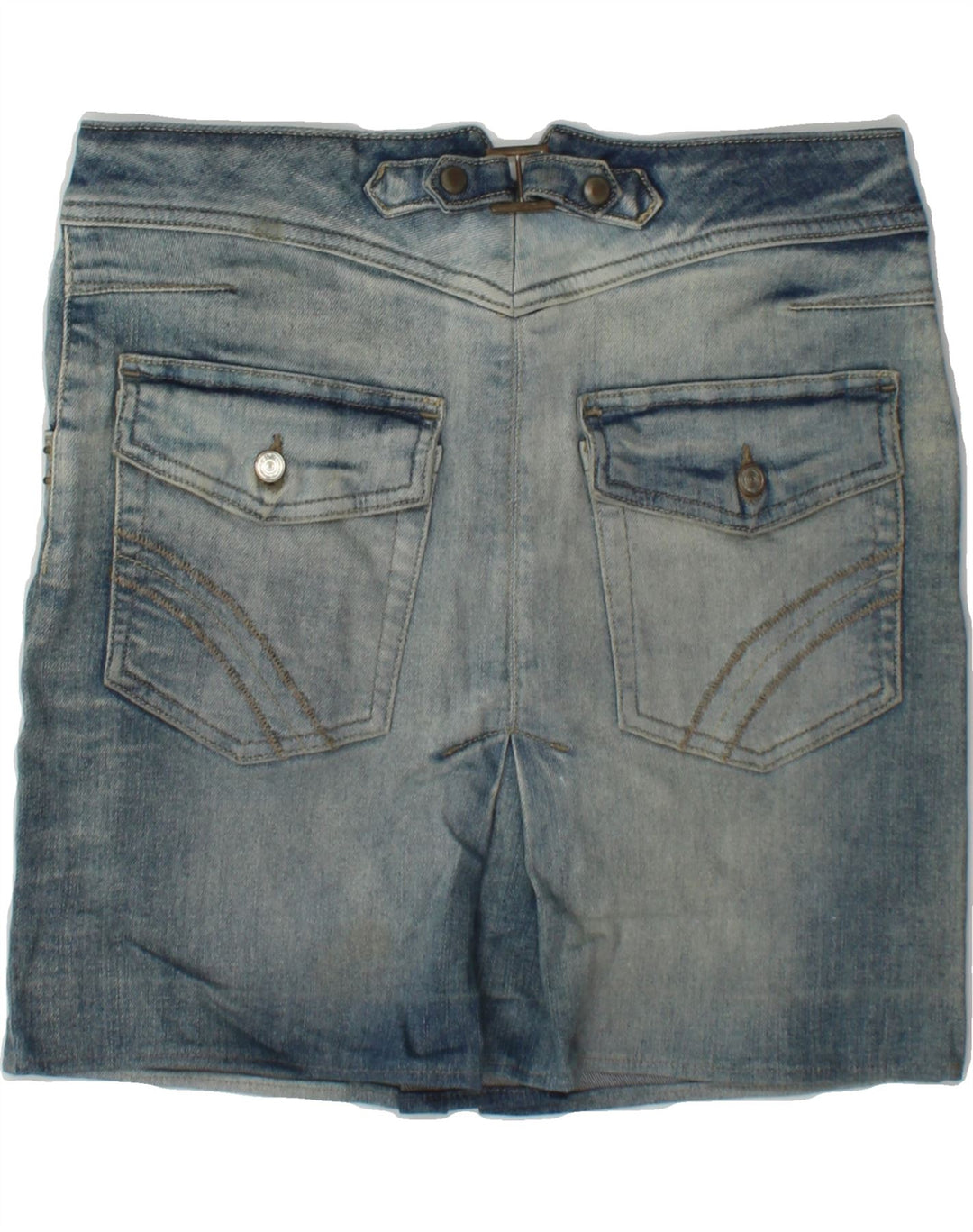 MASSIMO DUTTI Womens Denim Skirt EU 36 XS W26  Blue Cotton Vintage Massimo Dutti and Second-Hand Massimo Dutti from Messina Hembry 