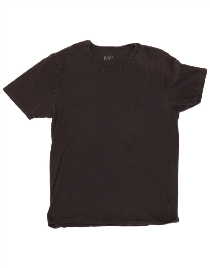 Camiseta masculina Hugo Boss grande preta