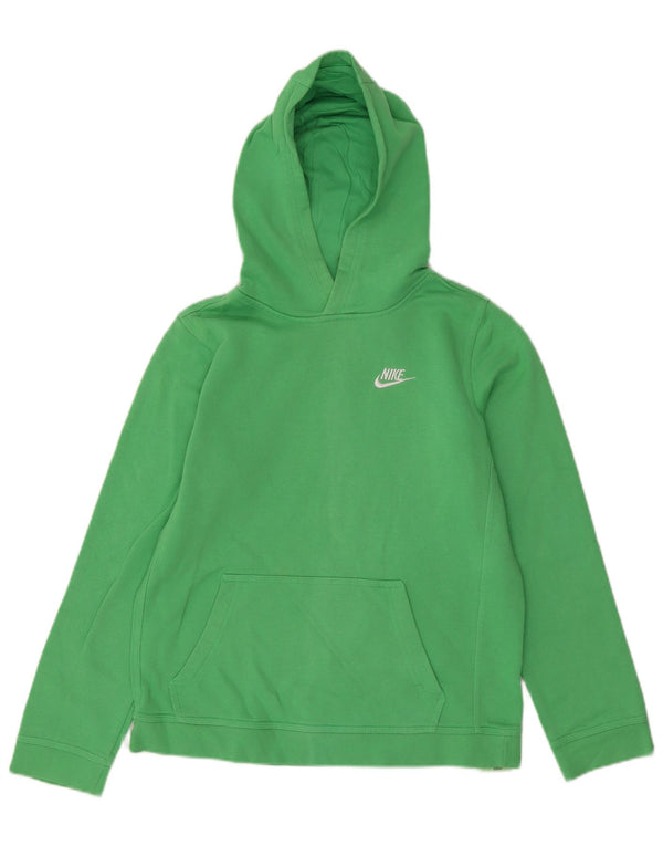 Jumper com capuz Nike Boys 13-14 anos XL verde algodão