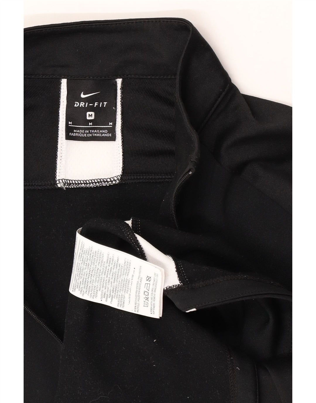 Moletom Nike Masculino Dri Fit Zip Neck Jumper Médio Preto Colourblock