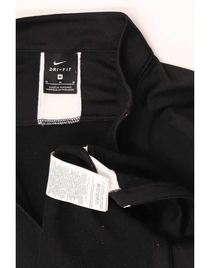 Moletom Nike Masculino Dri Fit Zip Neck Jumper Médio Preto Colourblock