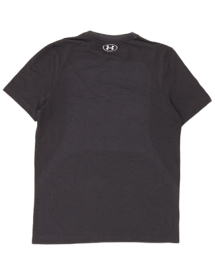 Under Armour Mens Camiseta justa Top Médio Azul Marinho