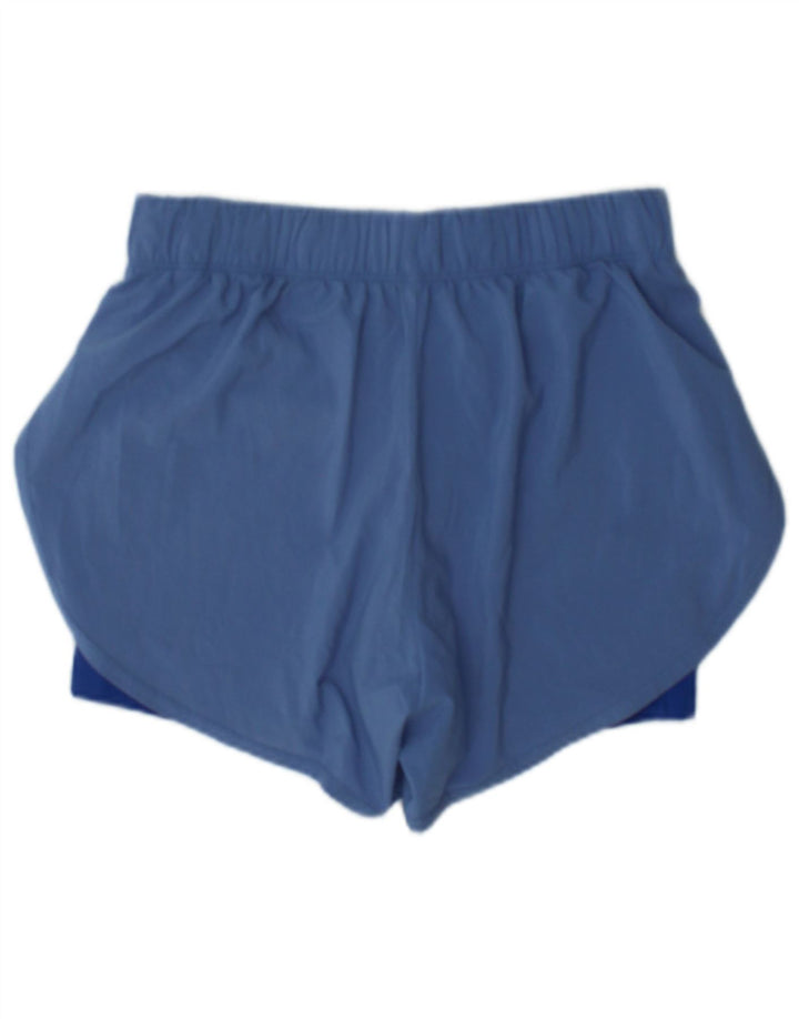 Shorts esportivos femininos Nike Dri Fit UK 12 azul médio