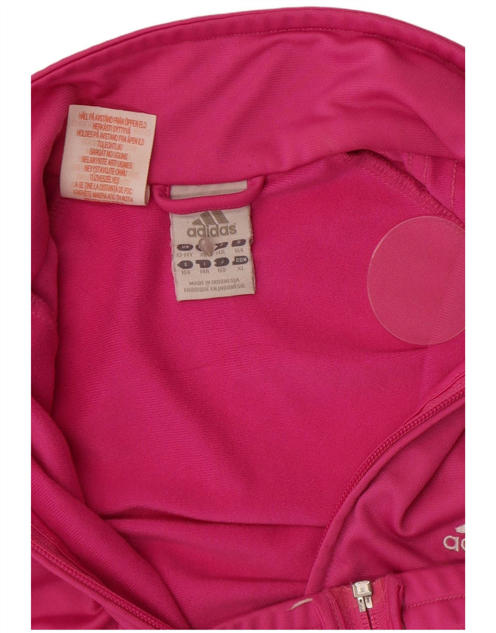 Jaqueta Adidas Meninas Treino Top 13-14 Anos Rosa