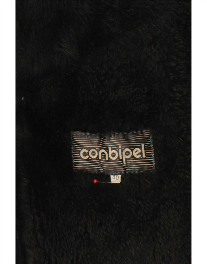 Jaqueta feminina de shearling superdimensionada Conbipel IT 40 Small Green Colourblock