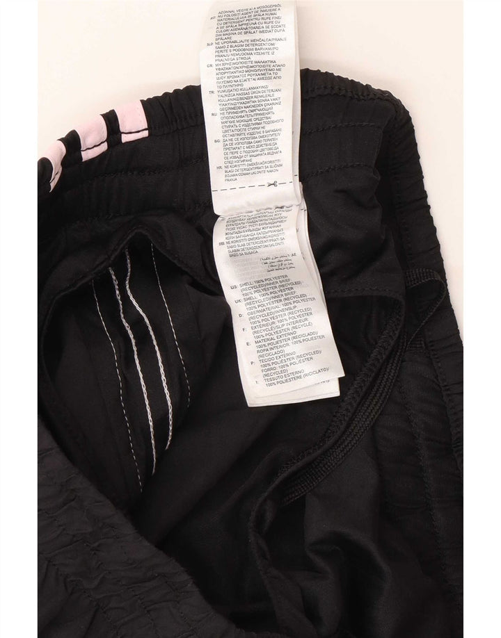 Shorts esportivos femininos Adidas grandes W32 L3 poliéster preto