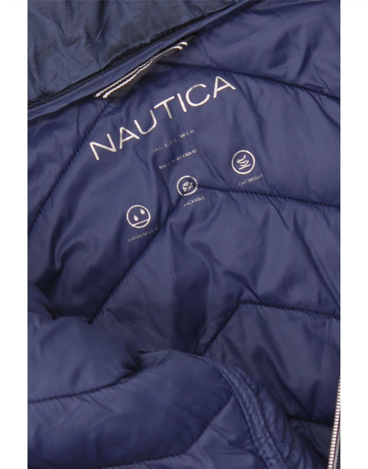Jaqueta acolchoada feminina Nautica UK 18 XL azul marinho