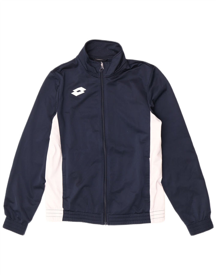 Lotto Mens Regular Fit Jaqueta Top Pequeno Azul Marinho Colorblock