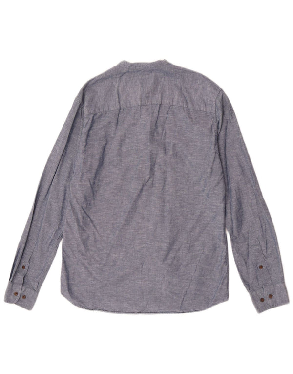 Camisa pulôver masculina Premium Slim Jack & Jones pequena azul marinho manchada