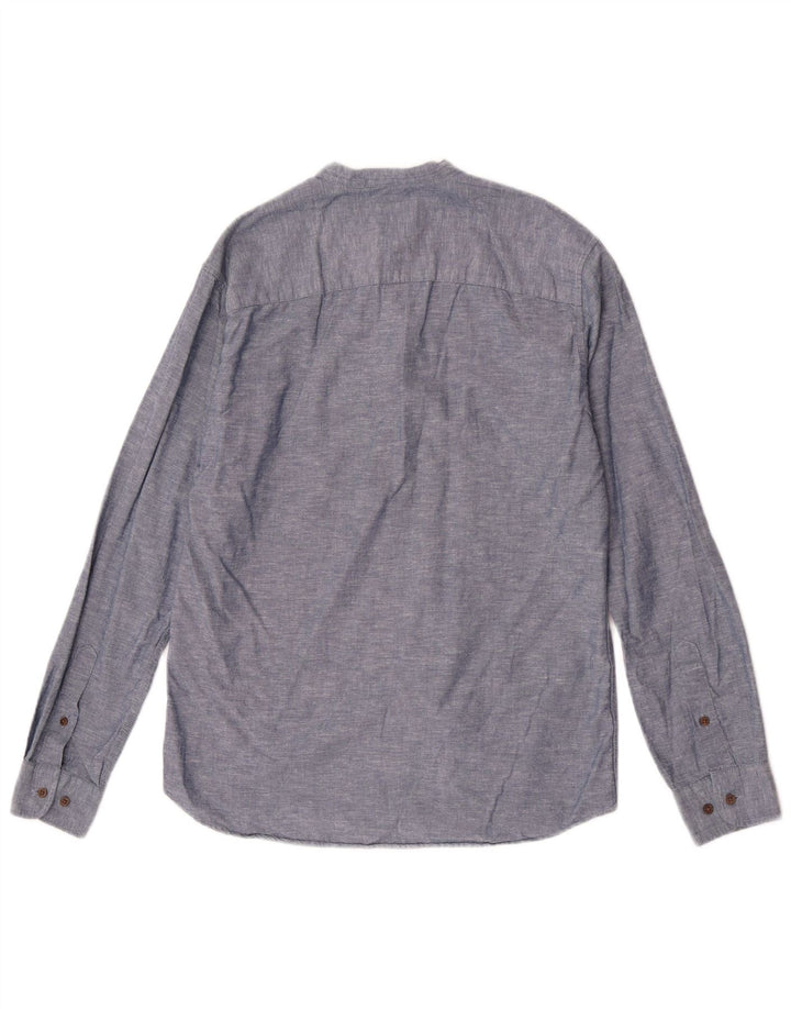 Camisa pulôver masculina Premium Slim Jack & Jones pequena azul marinho manchada