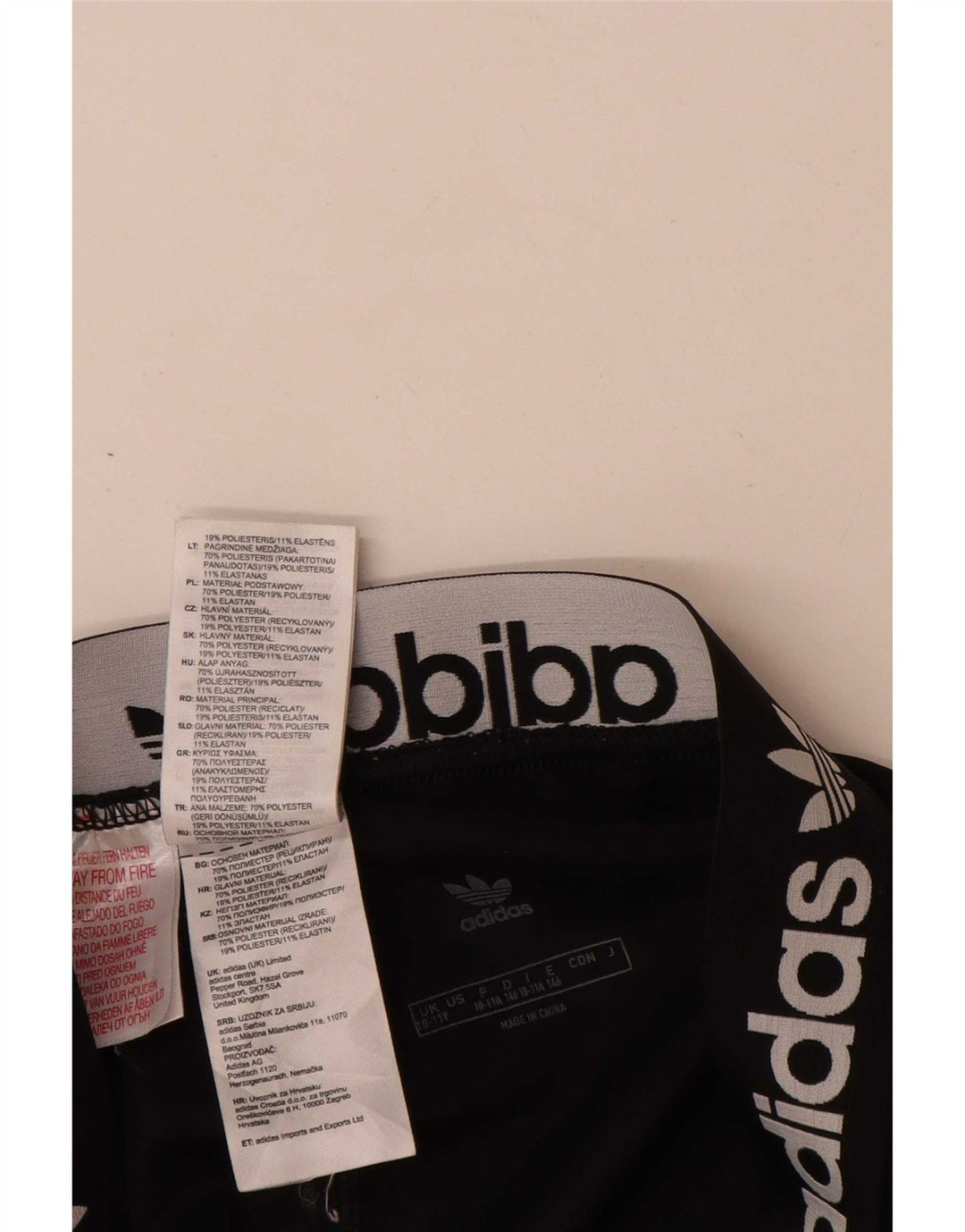 Leggings Adidas Meninas Graphic 11-12 Anos Preto Poliéster