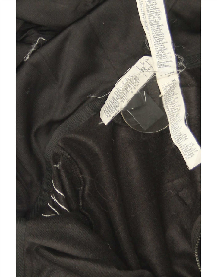 Adidas Mens Zip Hoodie Suéter Médio Preto Poliéster