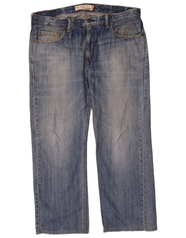 Calça Jeans Levis Masculina 550 Relaxed Fit Straight W36 L30 Azul Algodão