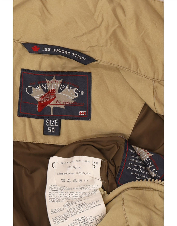 Jaqueta bomber masculina Canadiens IT 50 grande algodão cáqui