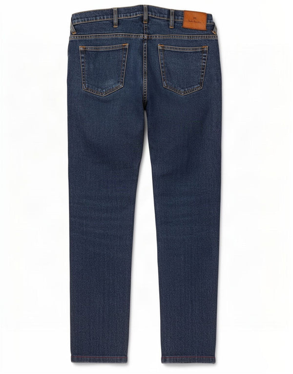Paul Smith Mens Slim Jeans W34 L29 Azul Marinho Algodão