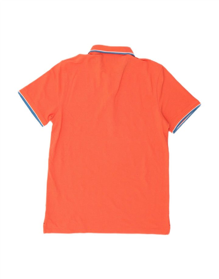 Camisa polo masculina JACK & JONES grande algodão laranja
