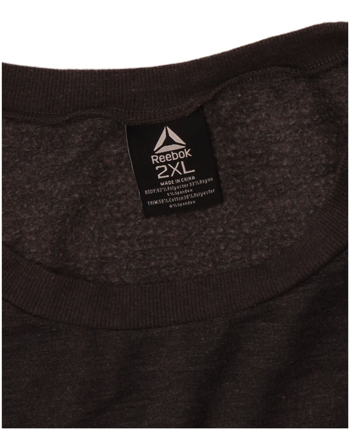 Jumper de moletom feminino Reebok Oversized UK 20 2XL preto poliéster