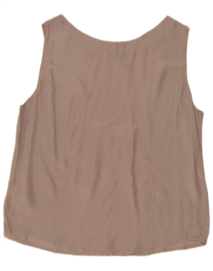 Blusa feminina sem mangas ACCORDO Reino Unido 16 grande cinza