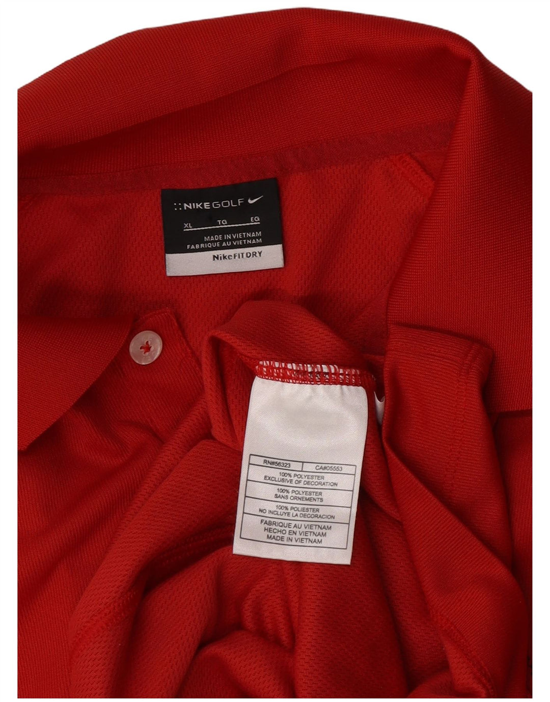 Camisa polo masculina Nike XL poliéster vermelho