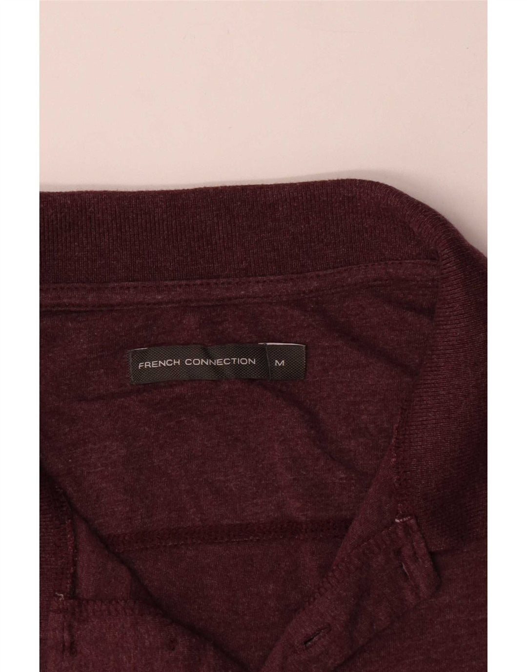 Camisa polo masculina French Connection algodão médio Borgonha