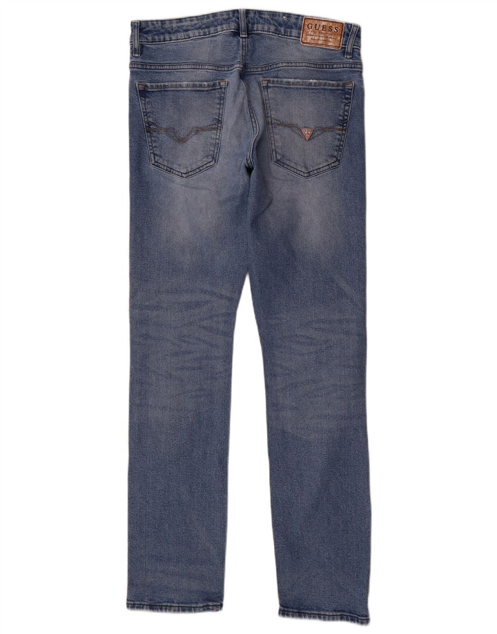 Guess Jeans Slim Masculino W31 L32 Azul Algodão