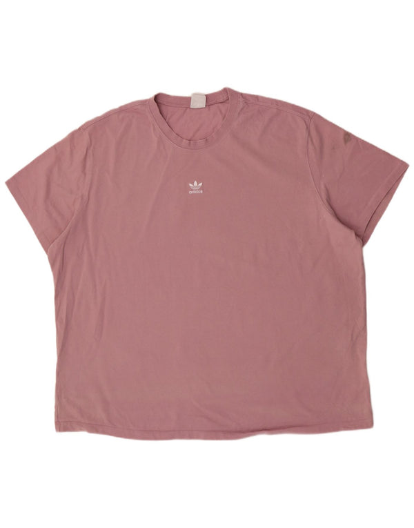 Camiseta masculina Adidas Top 2XL algodão rosa