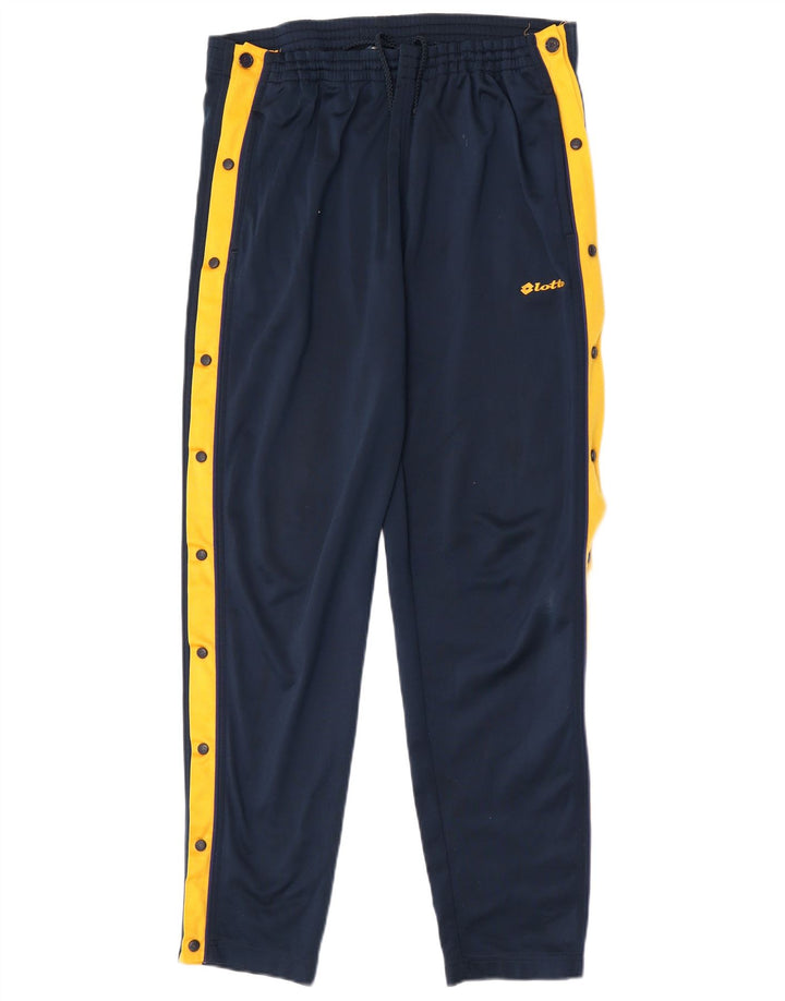 Calça de treino masculina Lotto Joggers médio azul marinho colorblock
