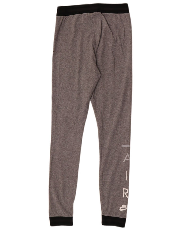 Leggings Nike Femininas UK 10 Pequenas Cinza Colorblock Algodão
