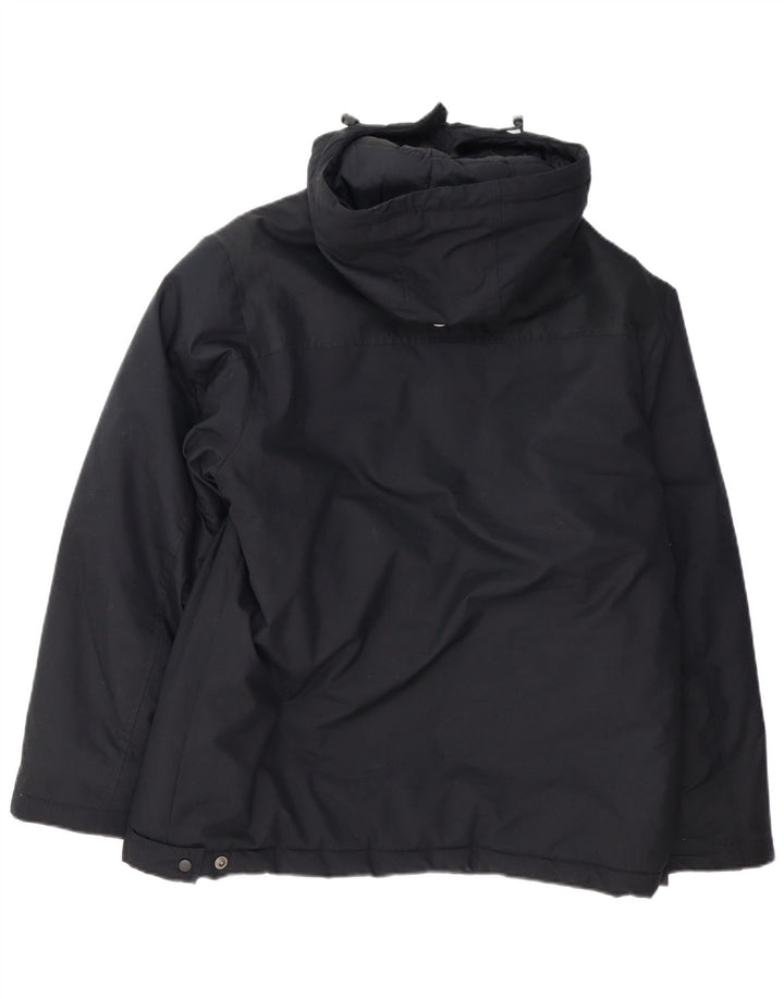 Jaqueta corta-vento masculina Nike com capuz UK 38 médio preto