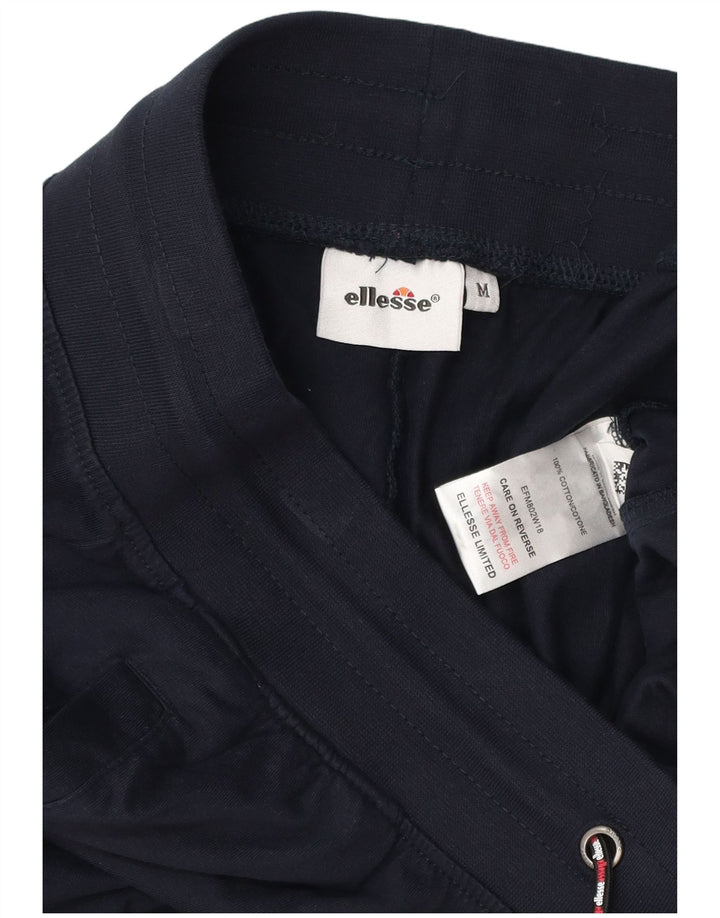 Ellesse masculino gráfico agasalho calças joggers médio algodão azul marinho