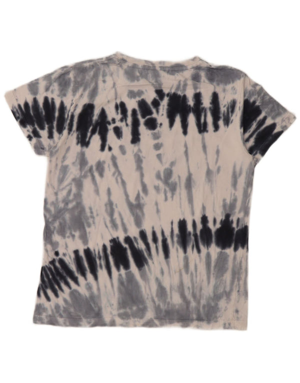 Camiseta gráfica UMBRO Boys 15-16 anos 2XL cinza tie-dye algodão