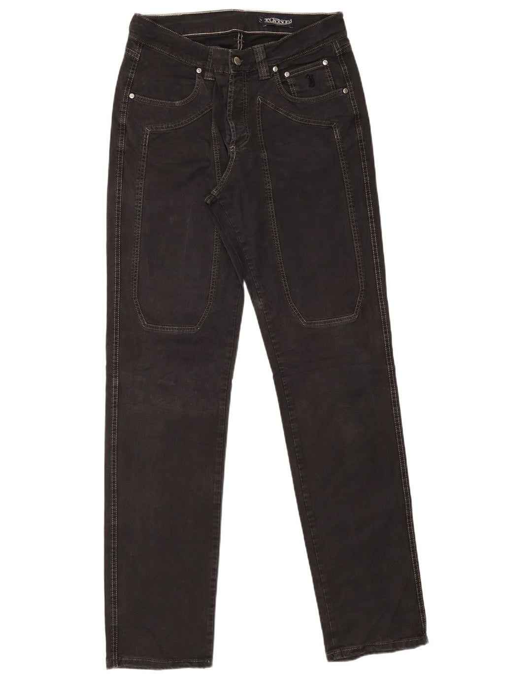 Jeans retos masculinos Jeckerson W34 L34 algodão cinza