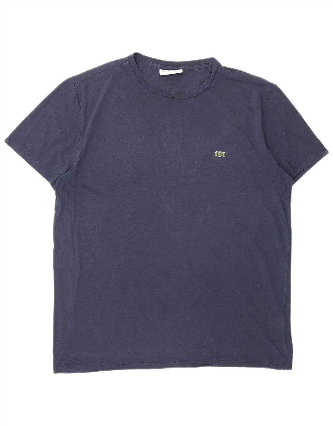 Camiseta masculina Lacoste grande algodão azul marinho