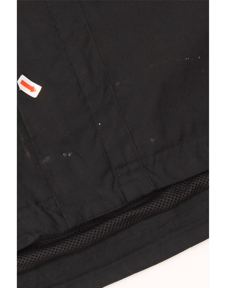 ADIDAS Mens Hooded Rain Jacket UK 38 Médio Preto Colourblock Poliéster