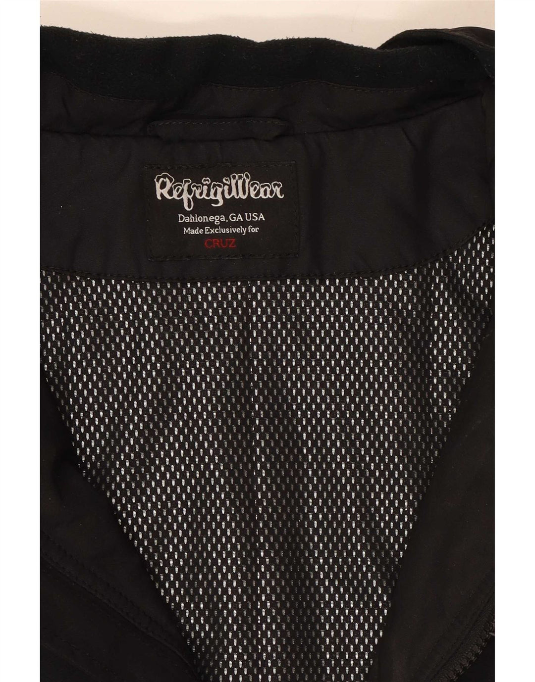 Jaqueta bomber masculina Refrigiwear UK 40 grande preta