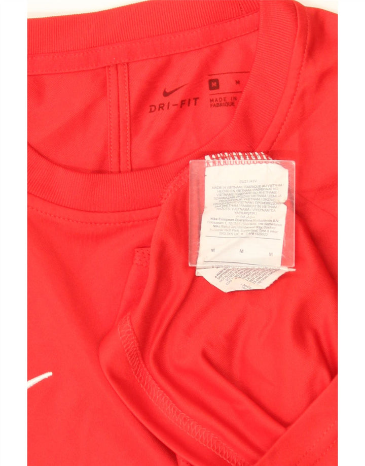 Camiseta Nike Masculina Dri Fit Top Médio Poliéster Vermelho