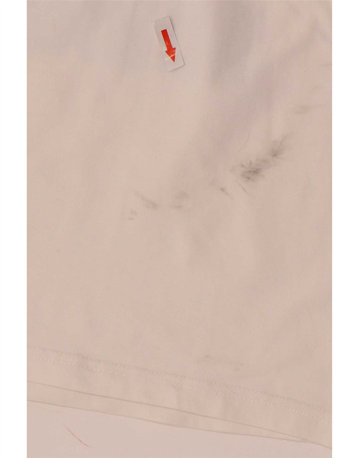 Puma Womens Crop Graphic Vest Top UK 12 Médio Algodão Branco