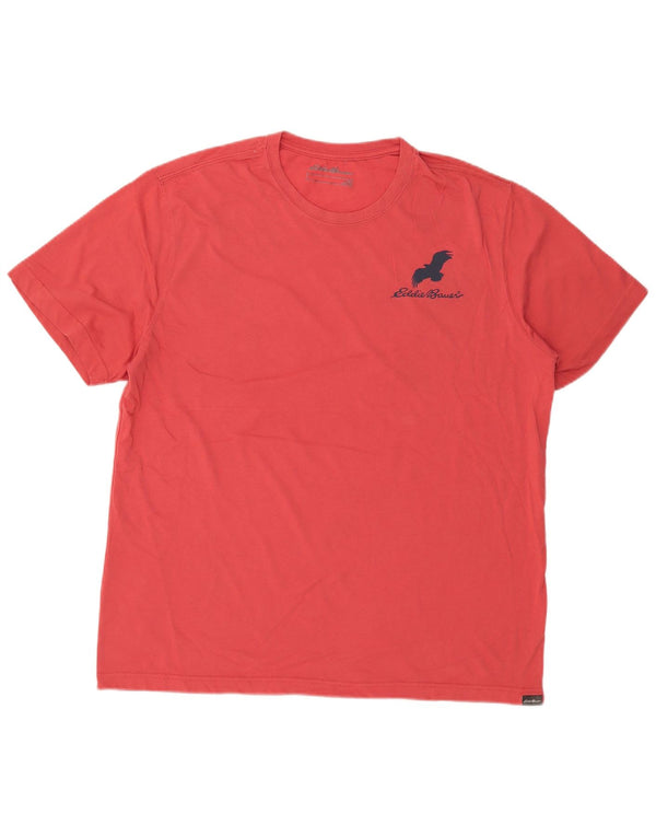 Camiseta gráfica masculina Eddie Bauer Top XL vermelho