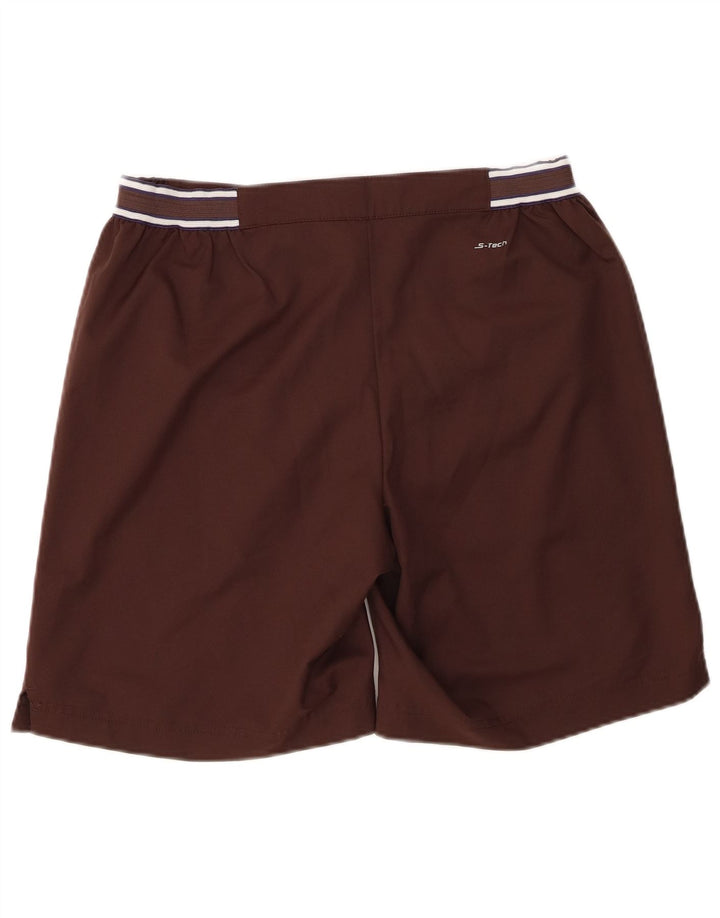 Sergio Tacchini Mens Casual Shorts Médio W32 Poliéster Marrom