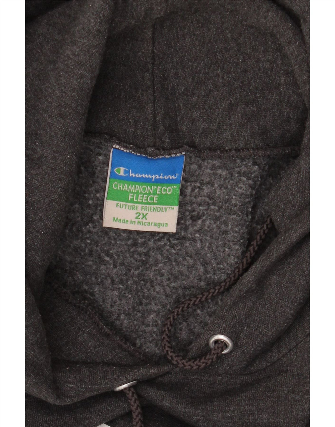 CHAMPION Suéter com capuz gráfico Columbia masculino 2XL cinza