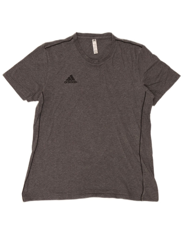 Camiseta masculina Adidas Top cinza médio algodão