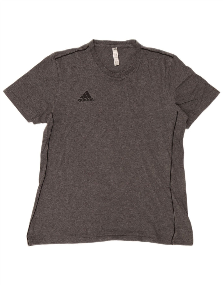 Camiseta masculina Adidas Top cinza médio algodão