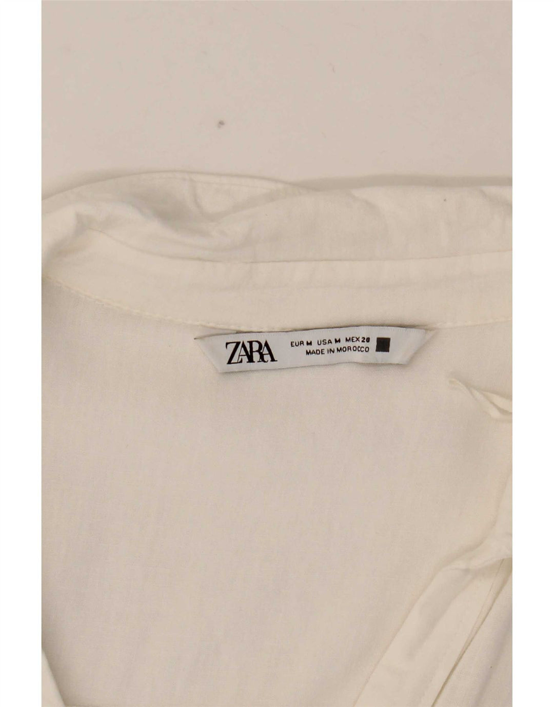 Zara Camisa Oversized Feminina Reino Unido 14 Médio Branco