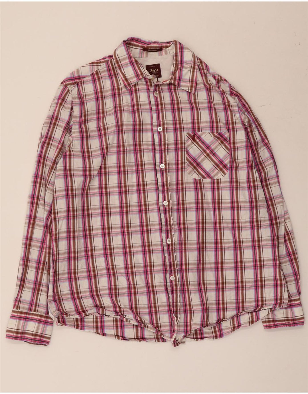 MARLBORO CLASSICS Camisa masculina regular fit XL algodão xadrez multicolorido